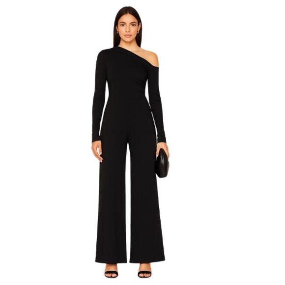 LPA Caroline Wide Leg Caroline Jumpsuit in Black NWOT Size XS